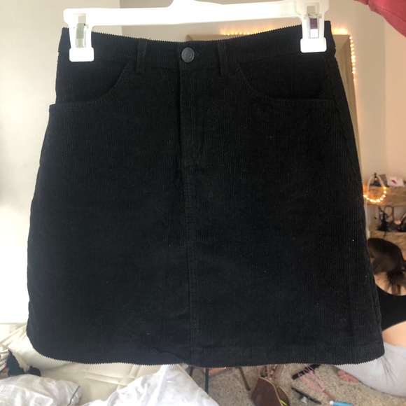 Black Brandy Melville Corduroy Skirt - Picture 3 of 4